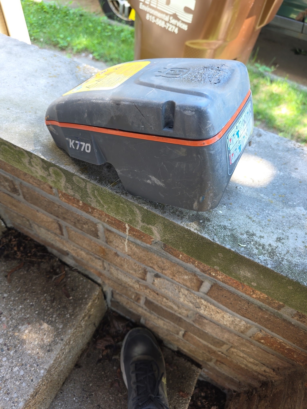 K770 Gray and Orange Air Filter Cover